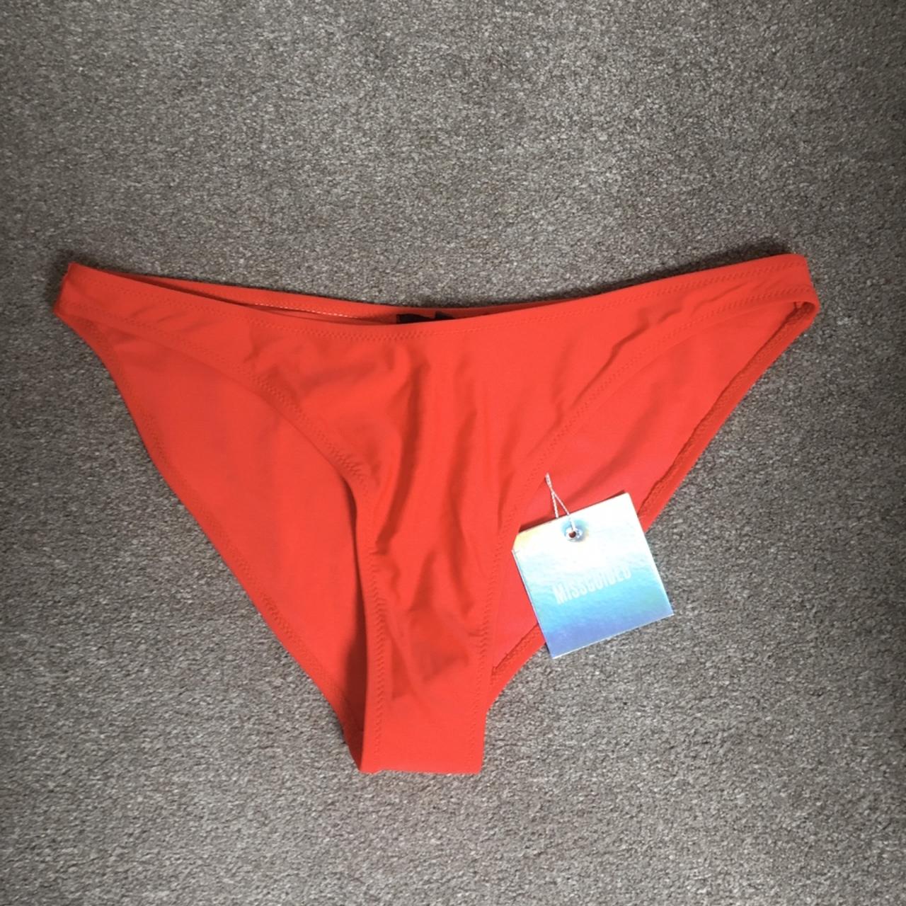 Missguided Red Mix and Match Bikini Bottoms. Size