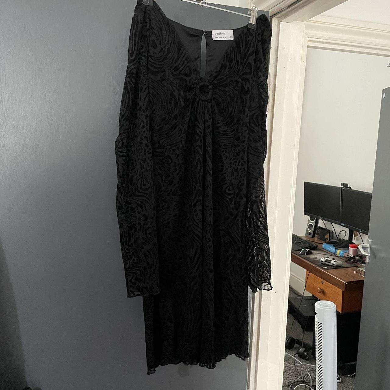 Bershka Women's Black Dress | Depop