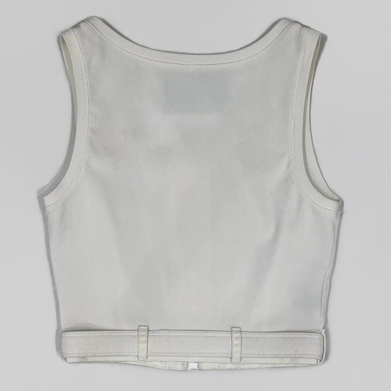 Prada Sleeveless Cropped Top in White