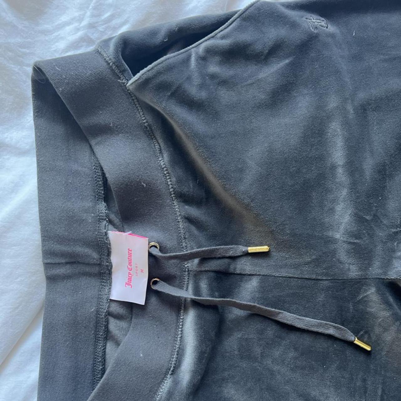 Juicy couture velour tracksuit. Charcoal grey, sold... - Depop