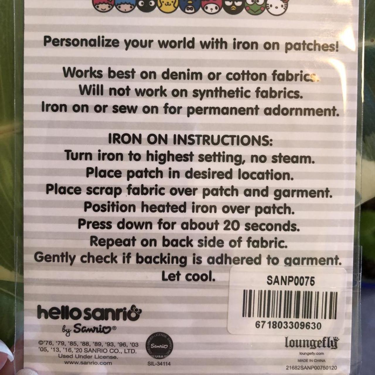 ONE Hello Sanrio Hello Kitty House iron on patch.