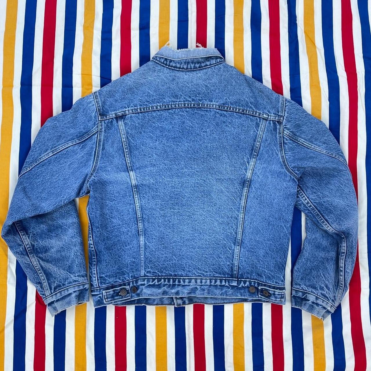 Vintage Levis Flannel Lined Denim Work Jean Jacket Depop