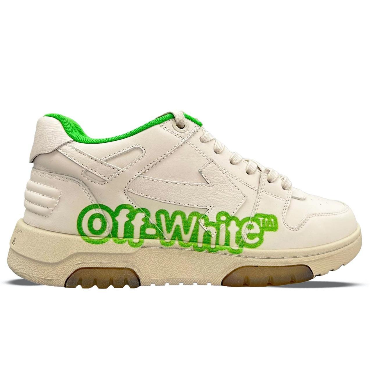 out of office off white green