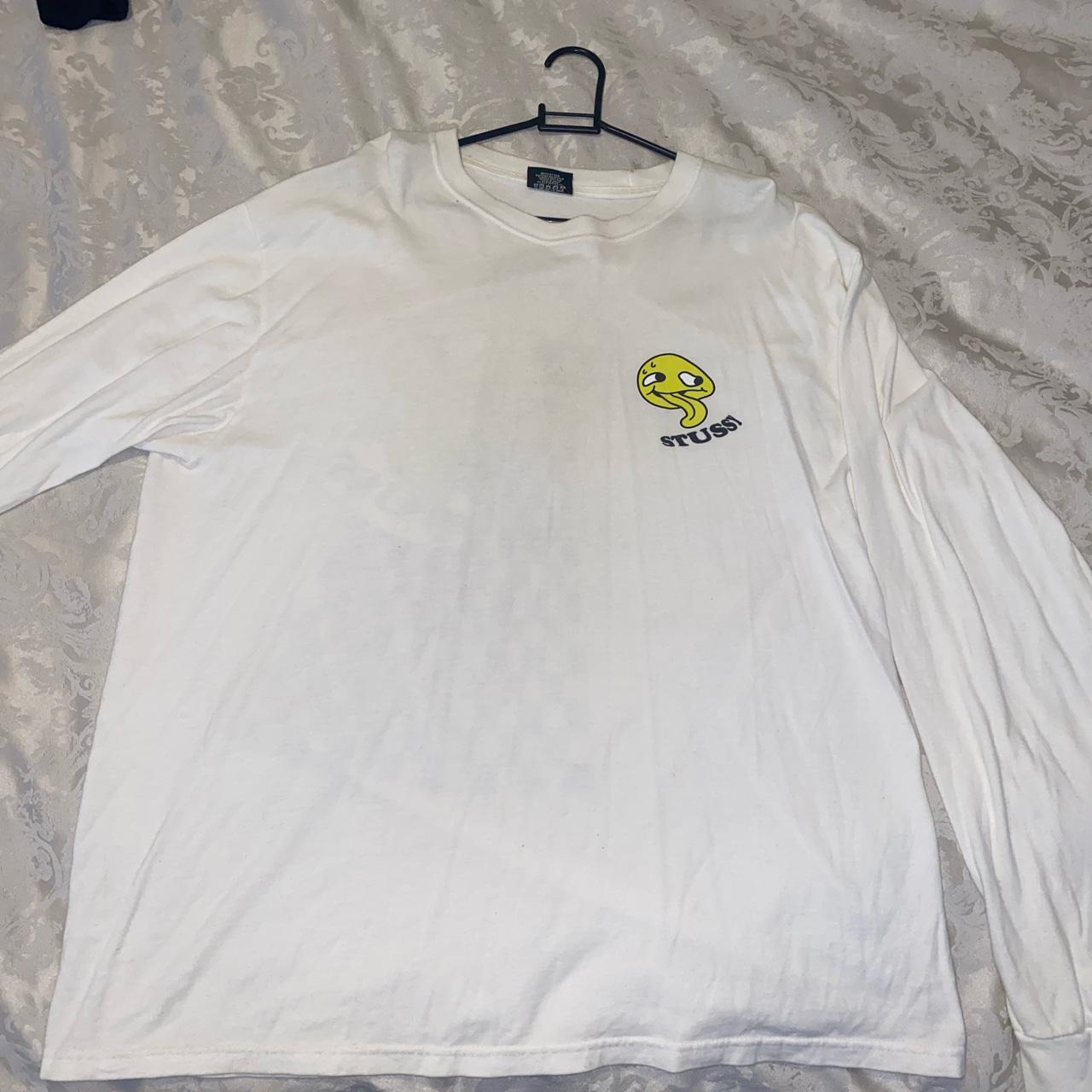 Stüssy Men's White T-shirt | Depop