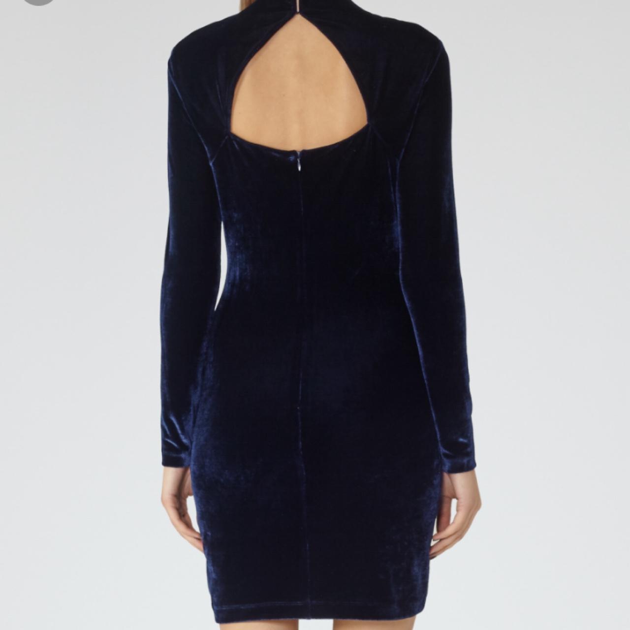 Reiss blue clearance velvet dress