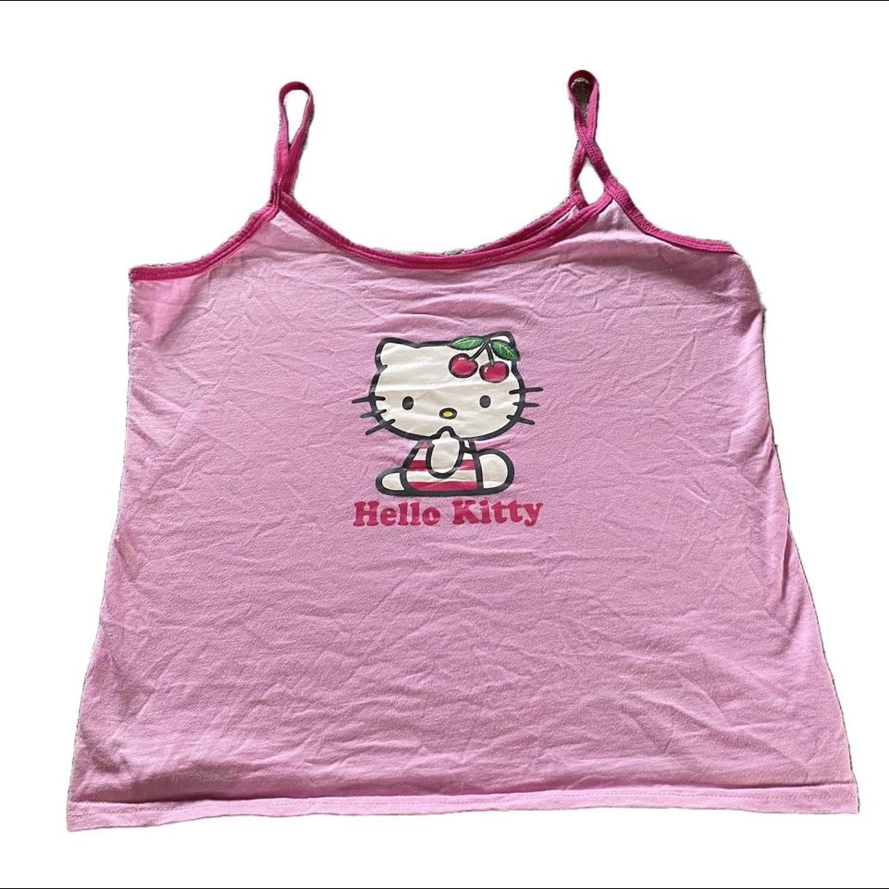 Hello Kitty Cami Vest Top Two Tone Pink No Size Or - Depop