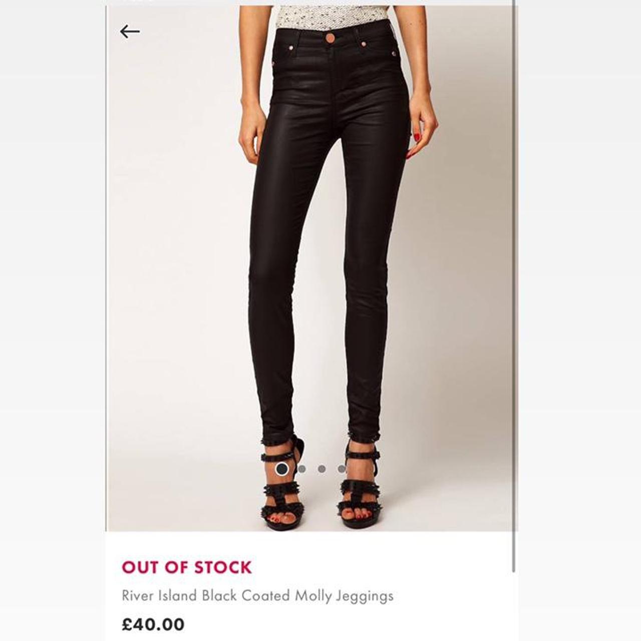 Black coated hot sale molly jeggings