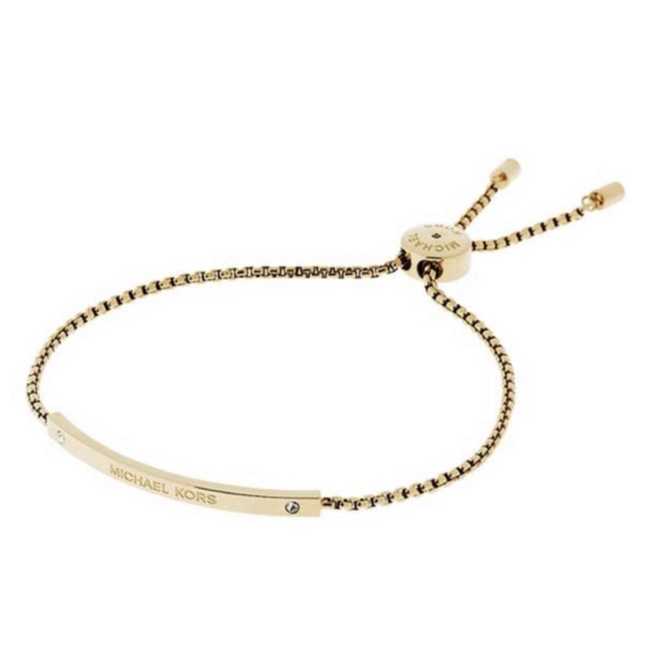 Michael Kors Gold Friendship Bracelet with Diamante. Depop