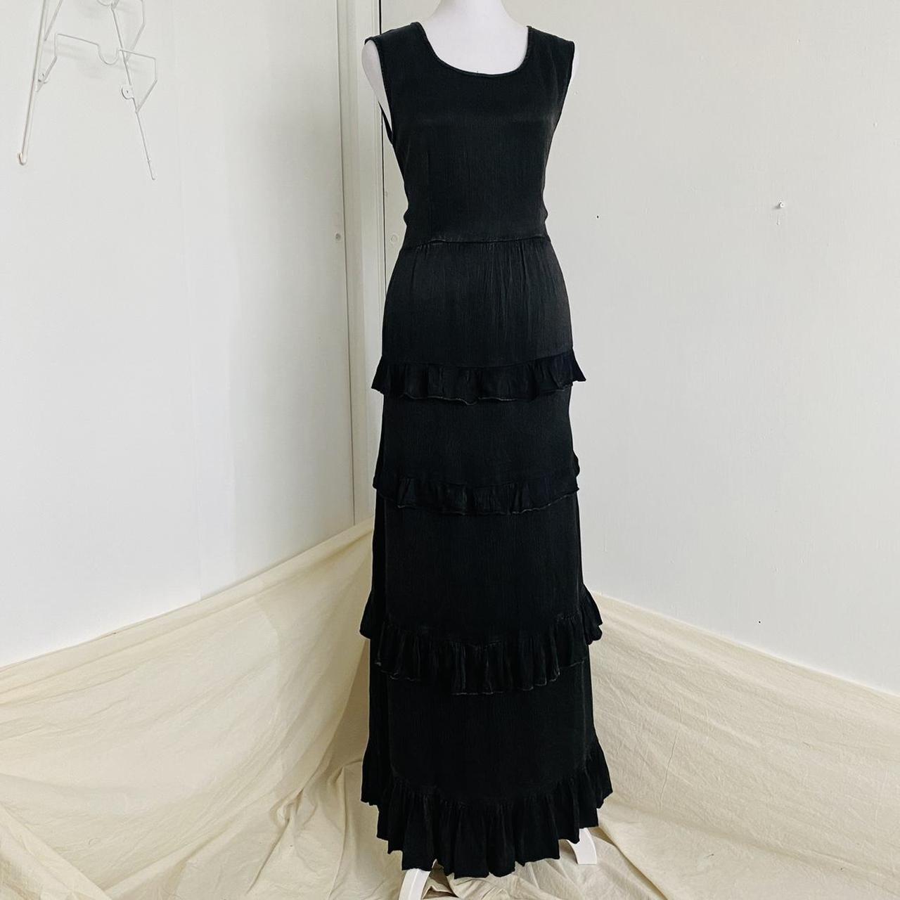 Vintage 90s long black/charcoal dress by Jasmine by... Depop