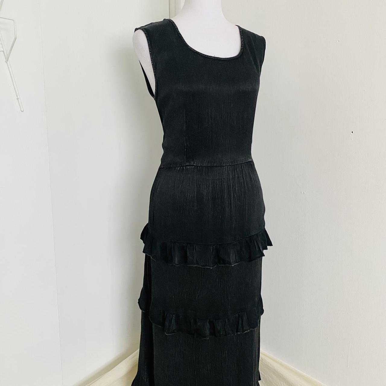 Vintage 90s long black/charcoal dress by Jasmine by... Depop