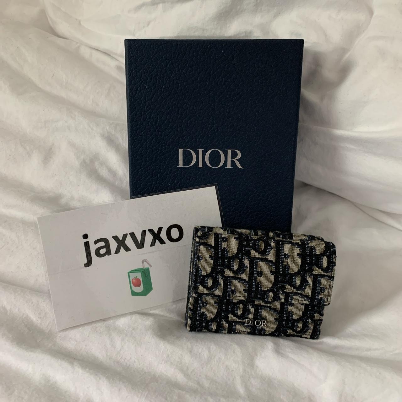 Dior Oblique Jacquard Trifold Wallet 100% Depop