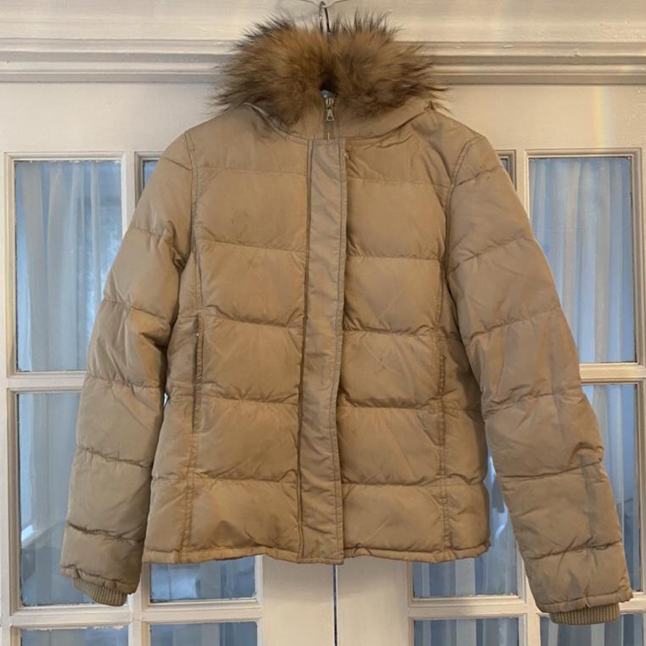 Theory cream down jacket sold