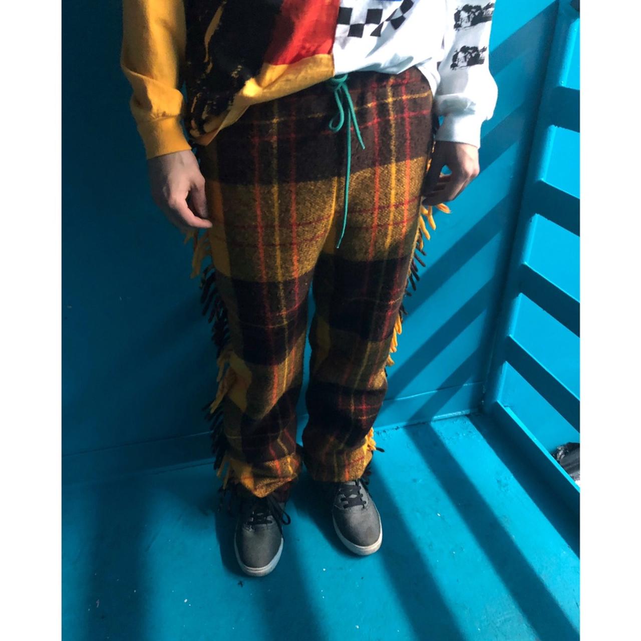 Reworked blanket pants . . Reworked from a vintage... Depop