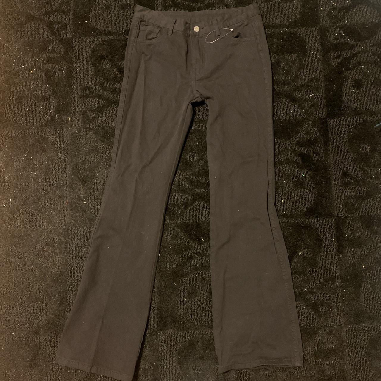Redone 70s Ultra Distressed Devoré-Velvet And Denim Bootcut Pants in Orange  | Endource