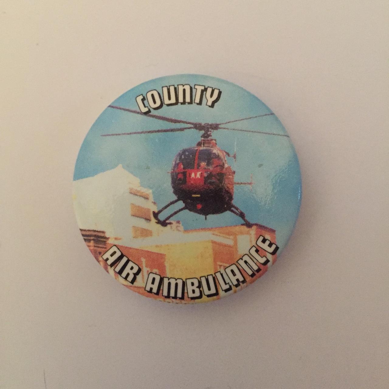 Vintage County Air Ambulance pin badge 50p for size... - Depop