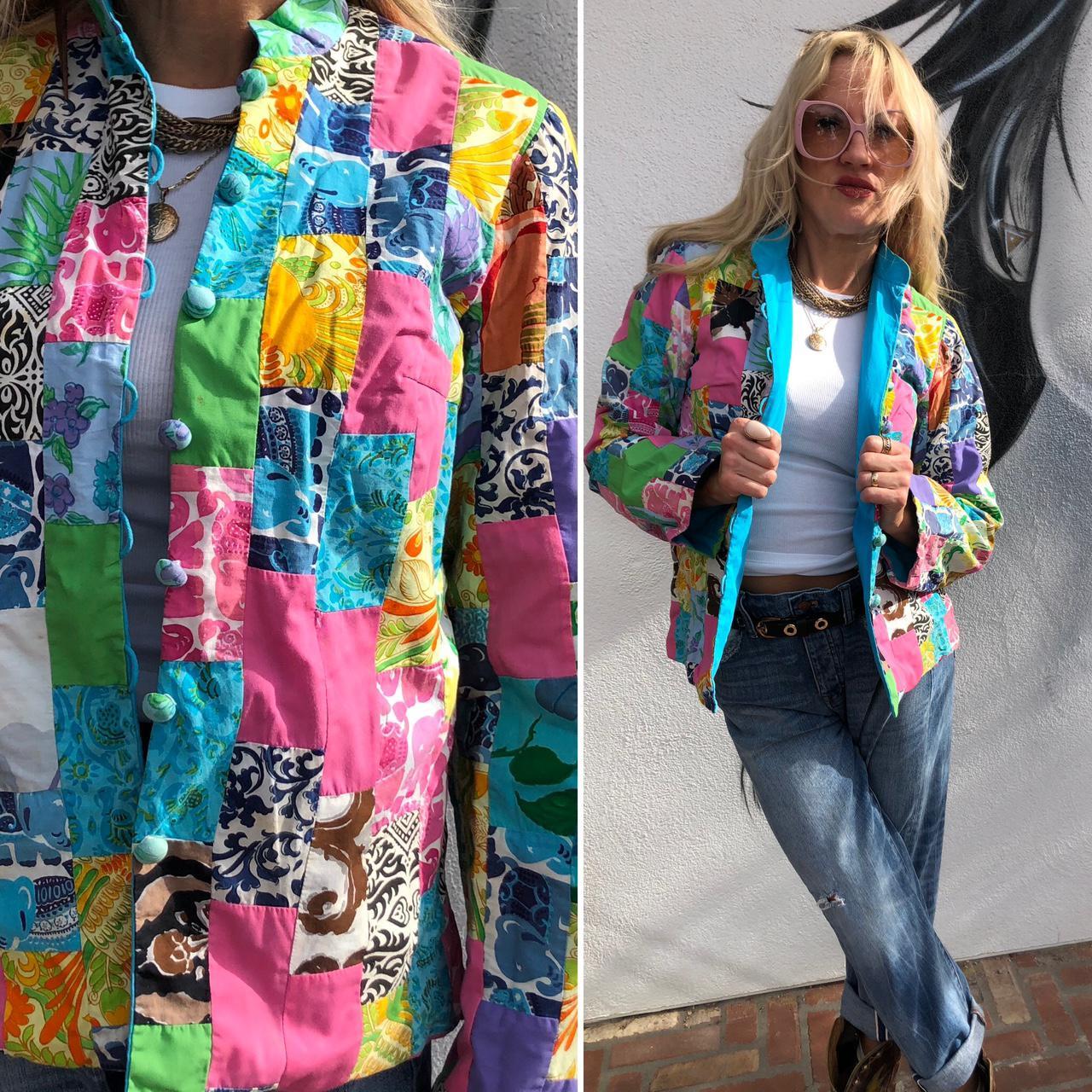 vintage patchwork quilt jacket