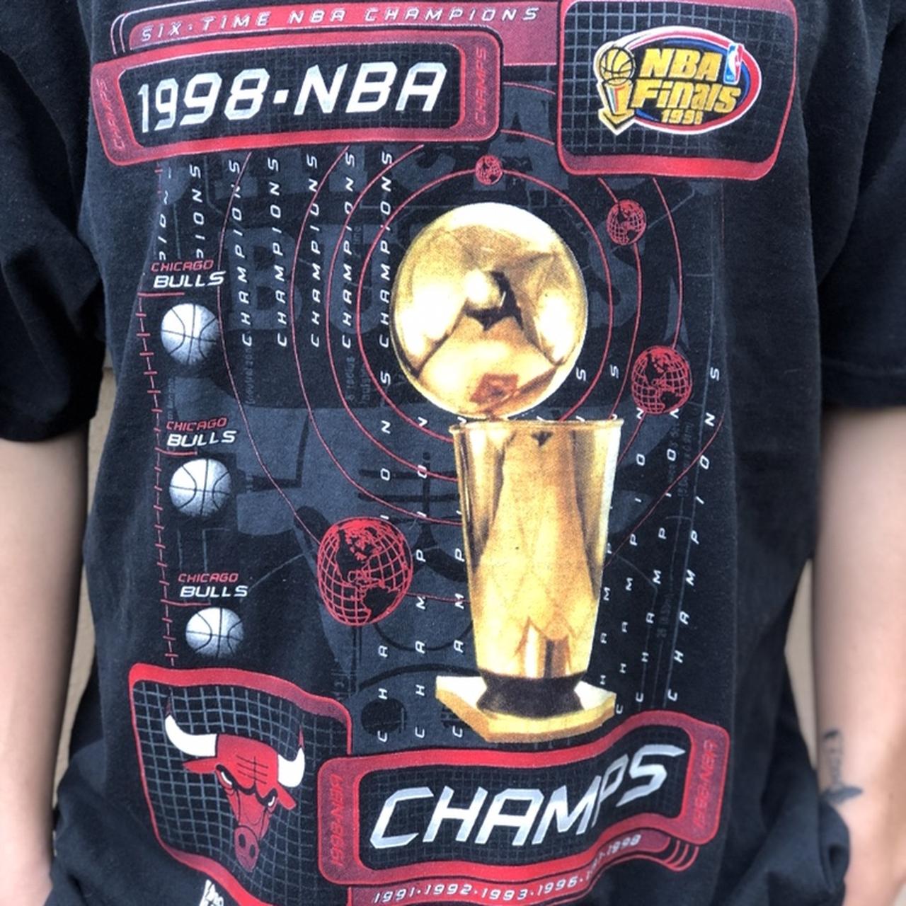 Chicago Bulls Championship T Shirt | Depop Chicago Bulls Championship T Shirt | Depop