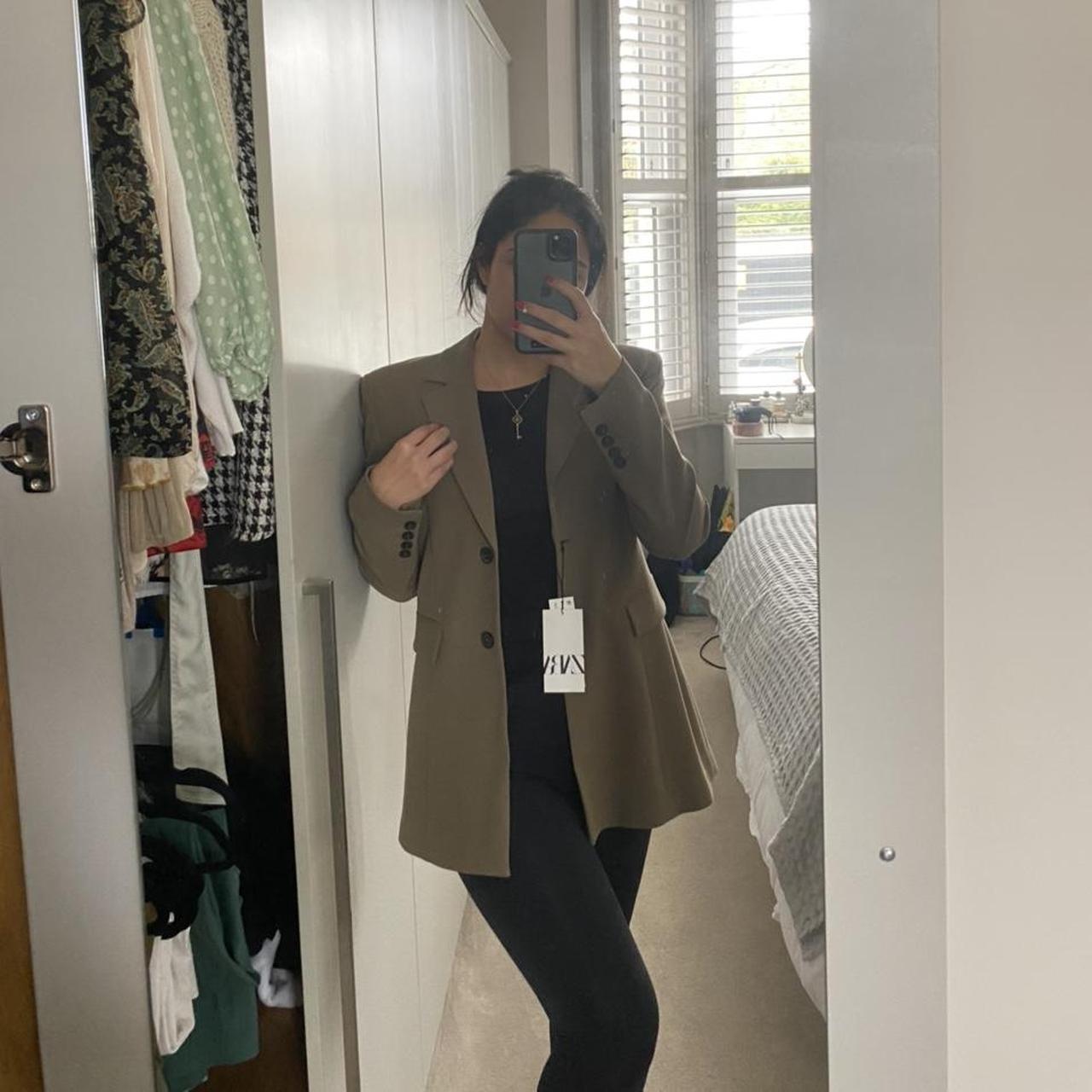 zara mink blazer