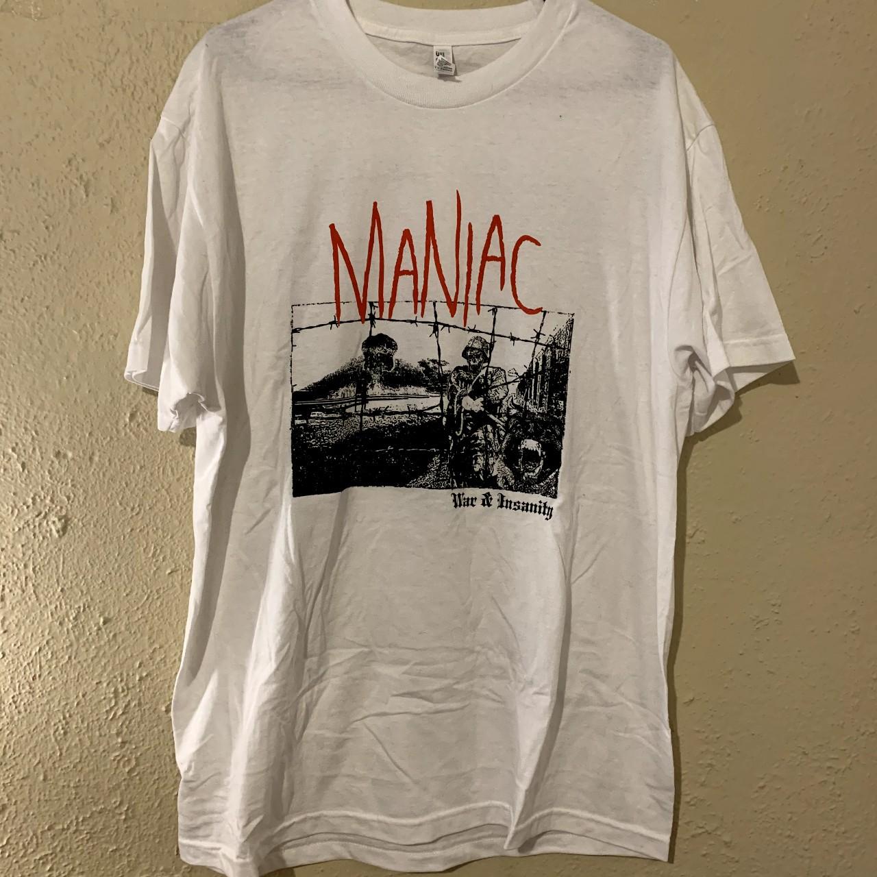 Maniac shirt never worn #maniac #tripleb #hardcore... - Depop