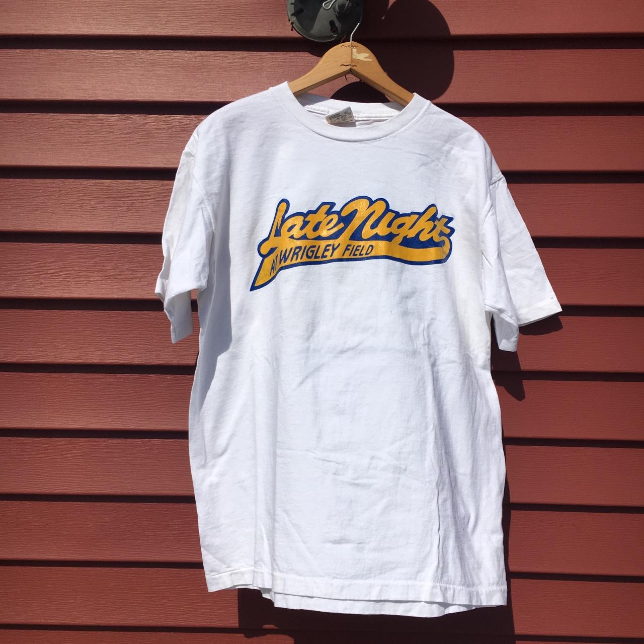 90's Late Night At Wrigley Field Chicago Cubs T-Shirt – Rare VNTG