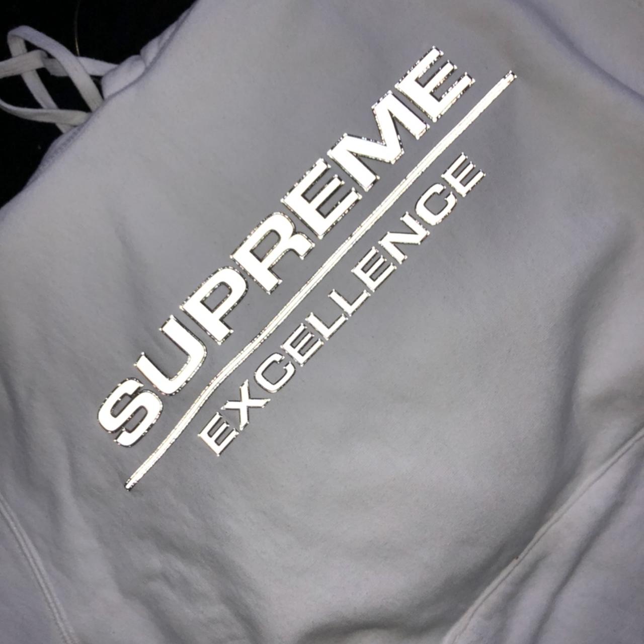 Supreme hot sale excellence hoodie