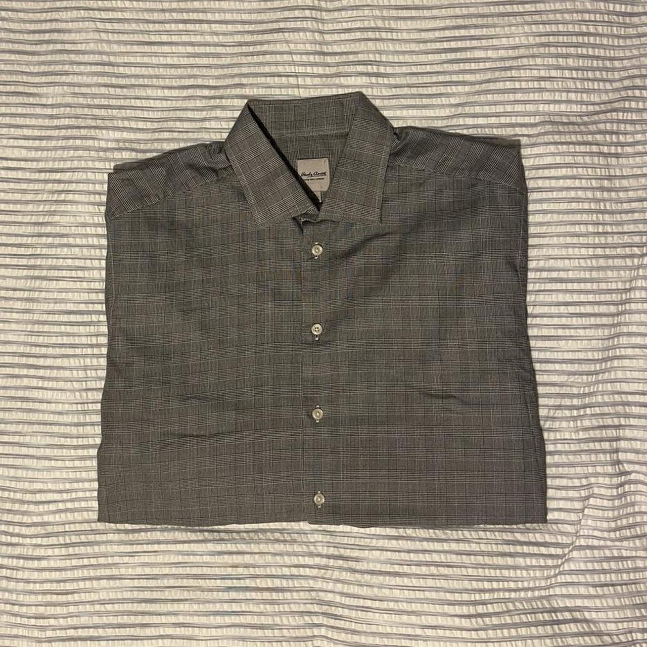 Grey smart work shirt - saviles #savilerowcompany... - Depop