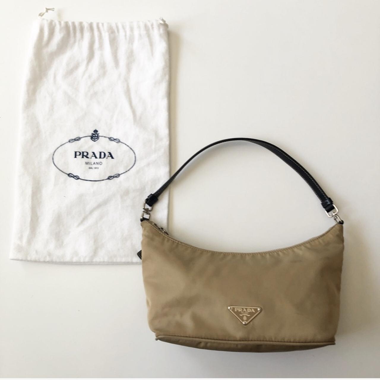 Vintage authentic Prada shoulder bag super trendy at - Depop