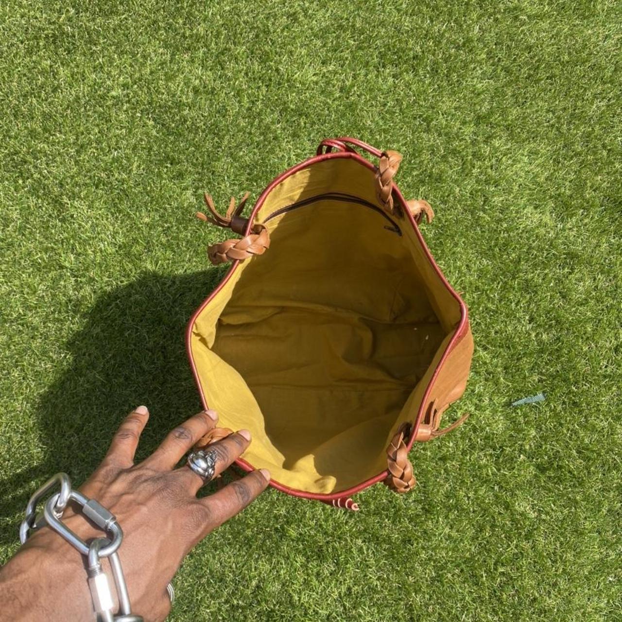 Vintage • Indie leather tote bag. 🎋 Hand picked &... Depop