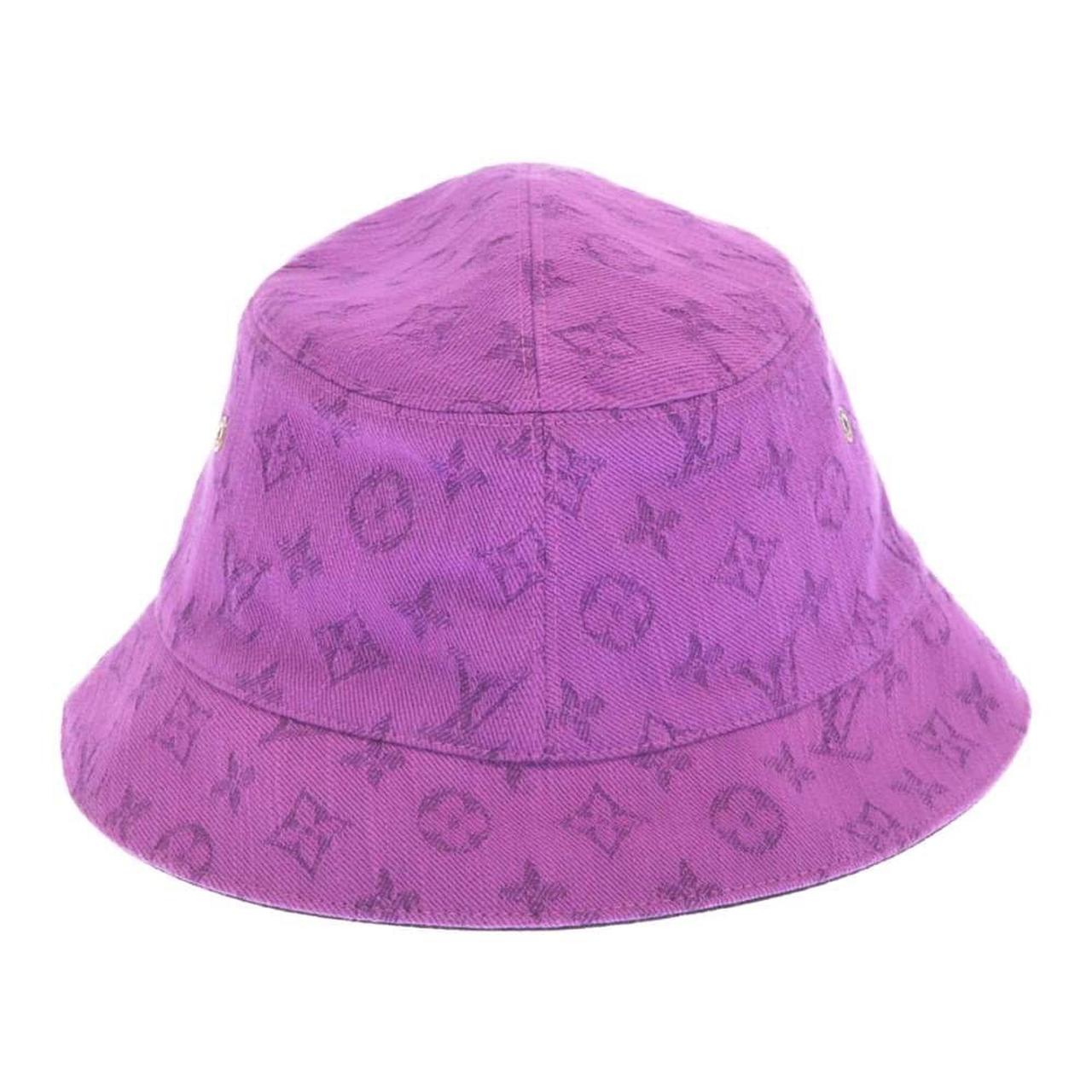 Vintage Louis Vuitton Purple Monogram Bucket Hat. In - Depop