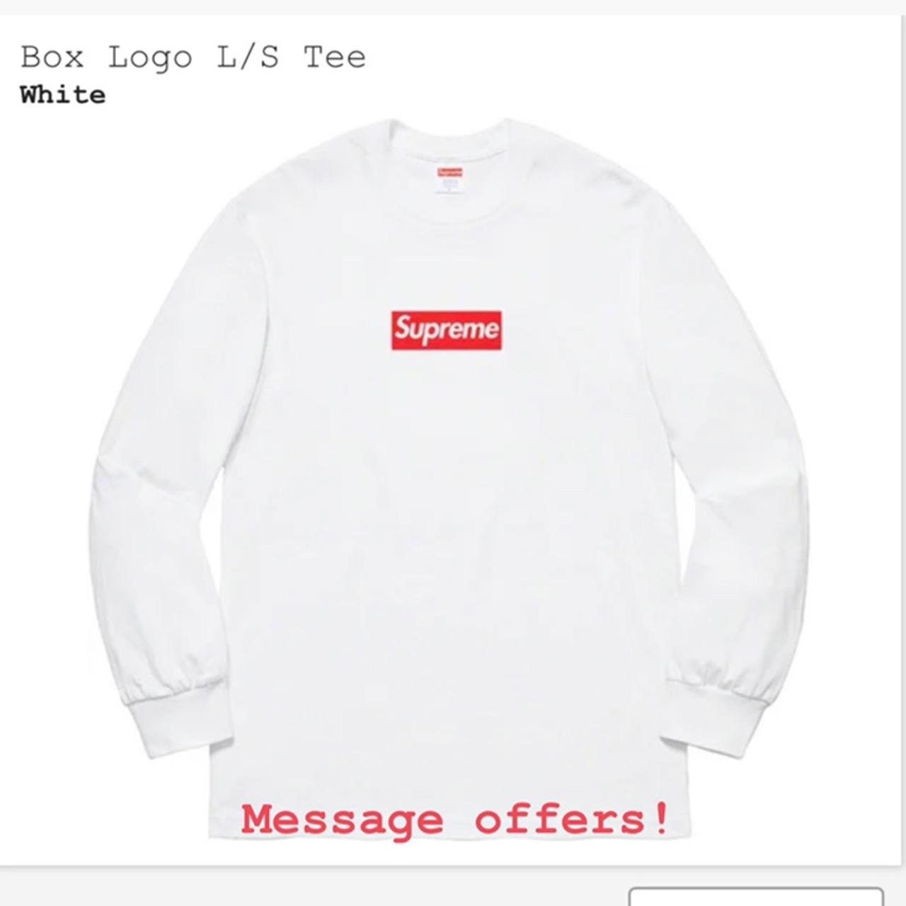 Supreme Box Logo Long-Sleeve Tee 'Orange' | Men's Size L