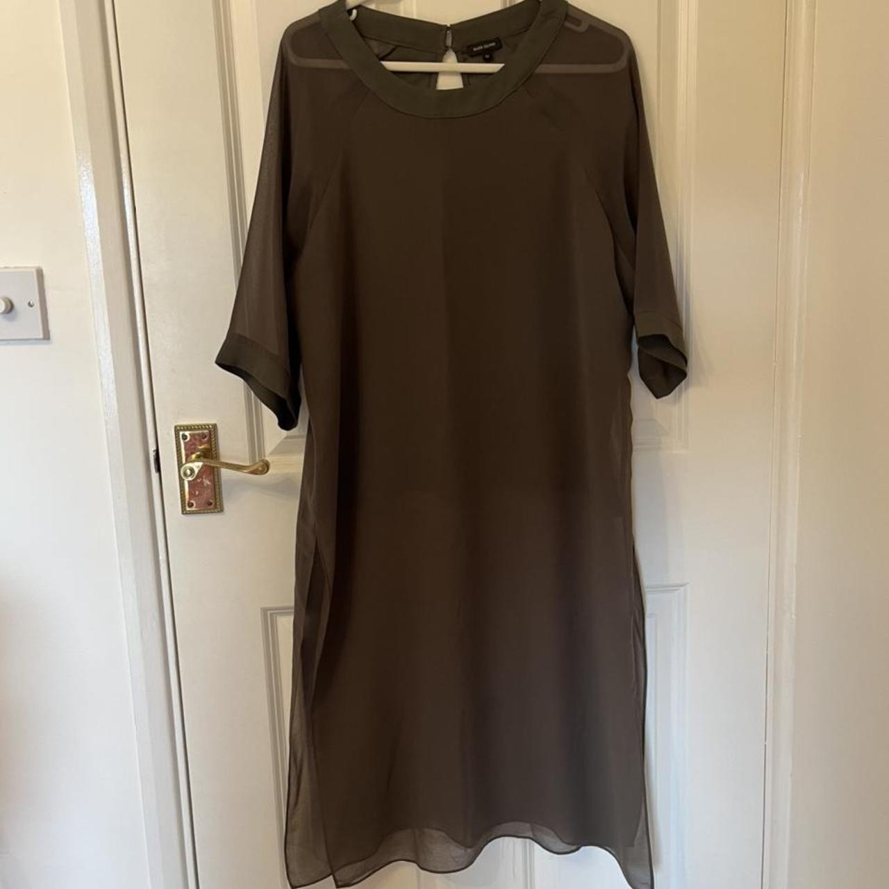 River Island long tunic style floaty chiffon overlay... - Depop