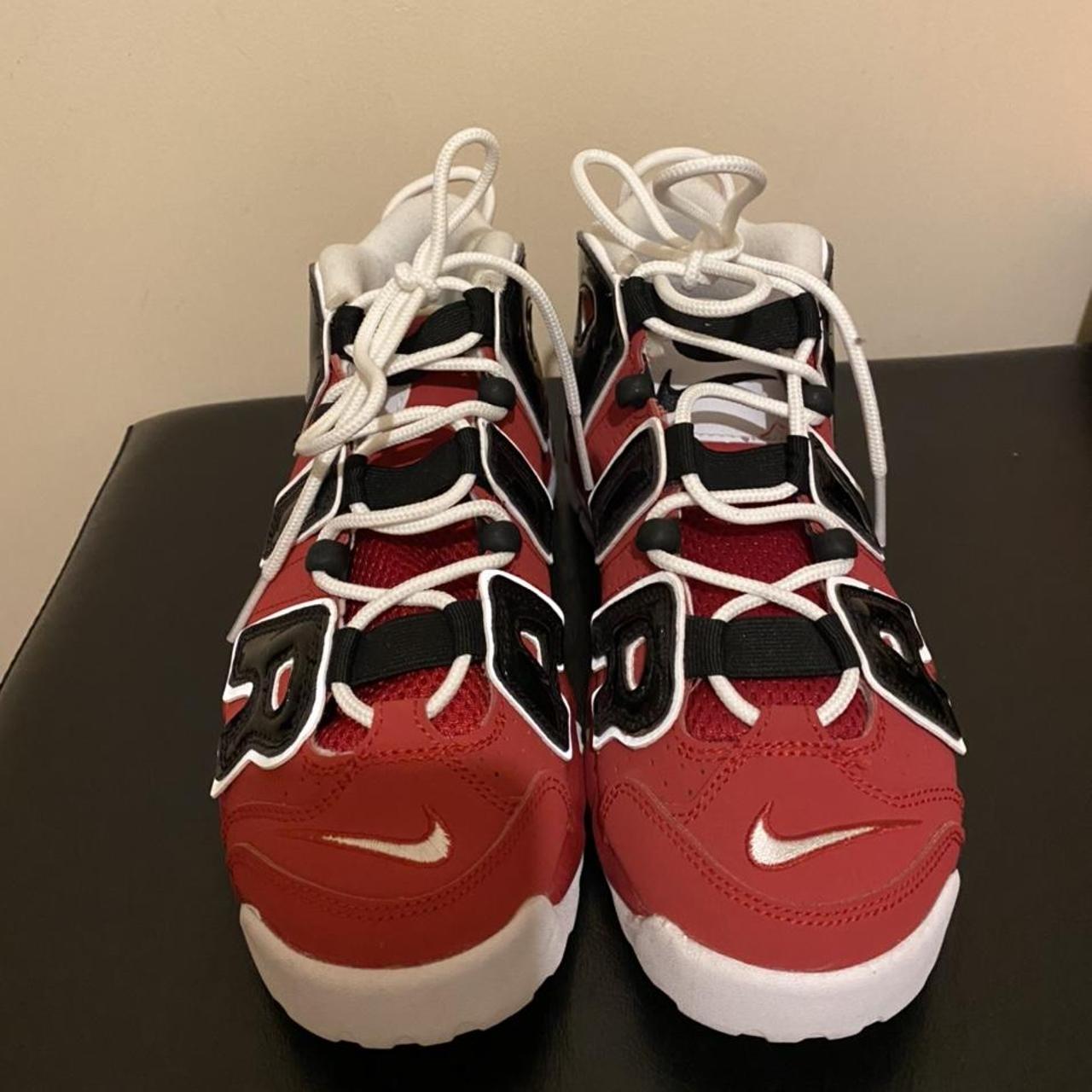 Nike air uptempo in red work once great condition... - Depop