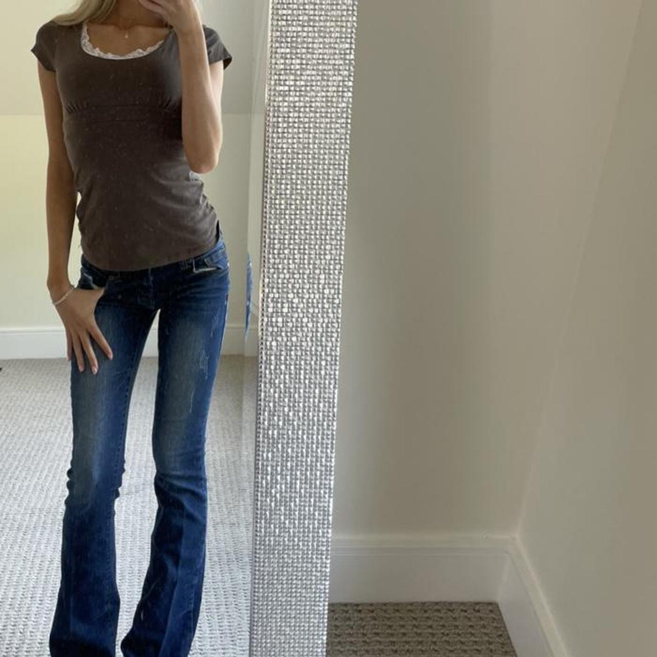 baby doll style kaki short sleeve top 💗 the cutest... Depop