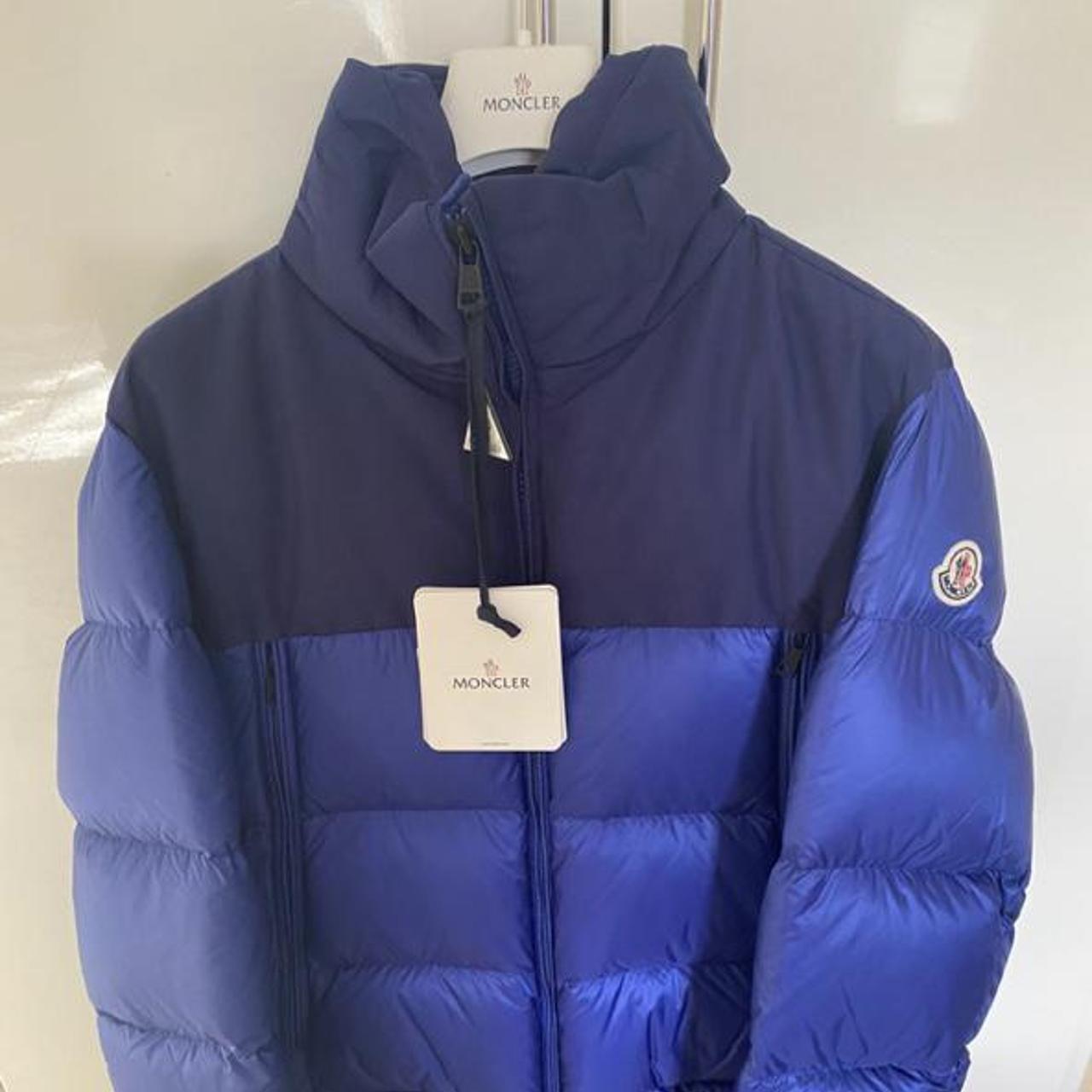 MONCLER FAIVELEY DOWN JACKET BLUE brand new with... - Depop