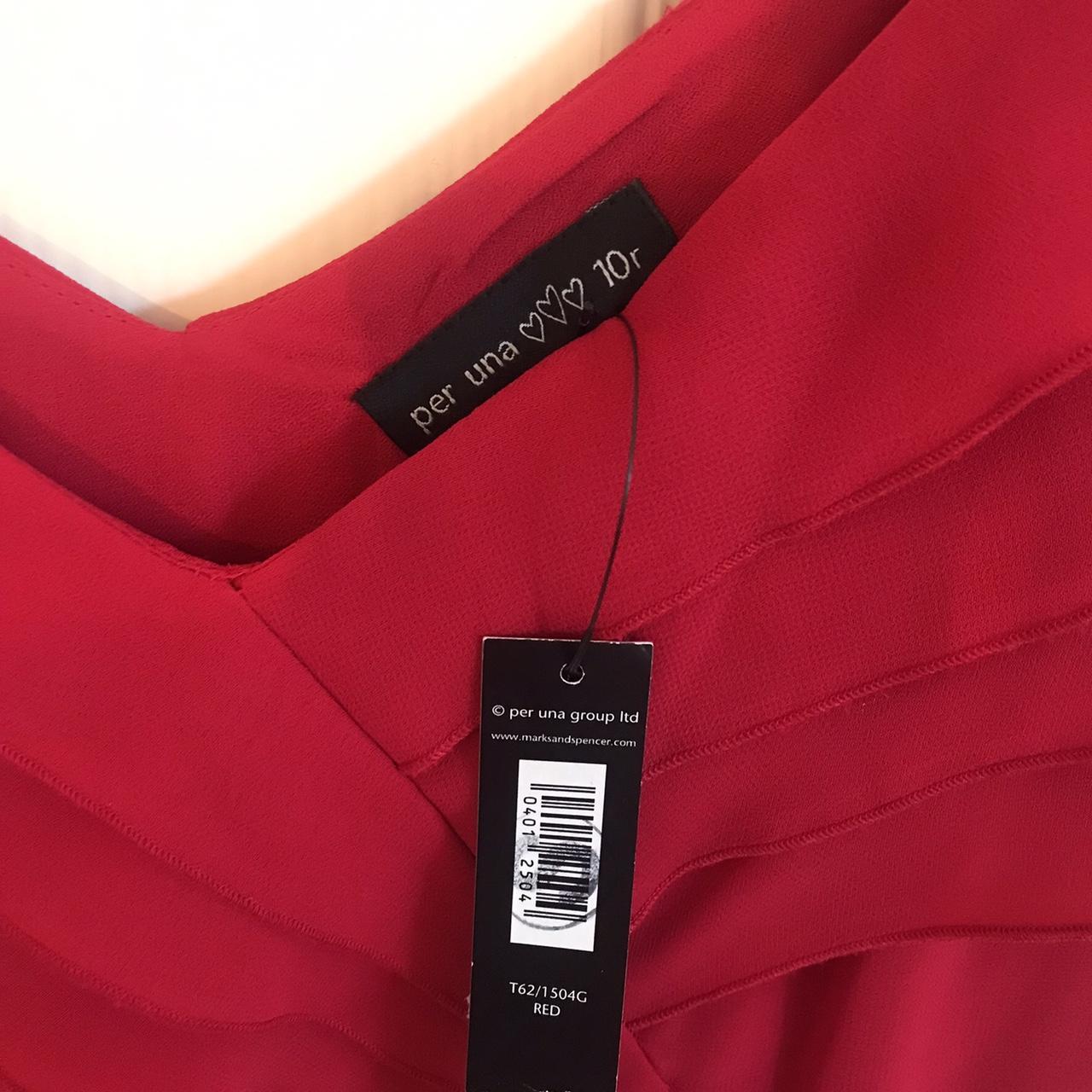 Red Per Una (marks & spencer) dress. Brand new still... - Depop