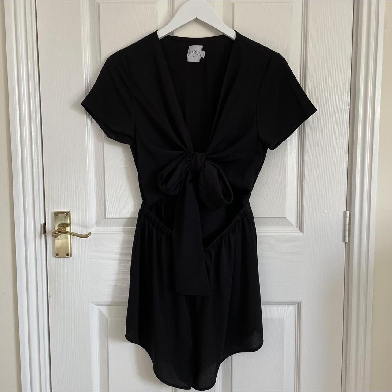 Princess Polly Women's Black Playsuit-romper | Depop