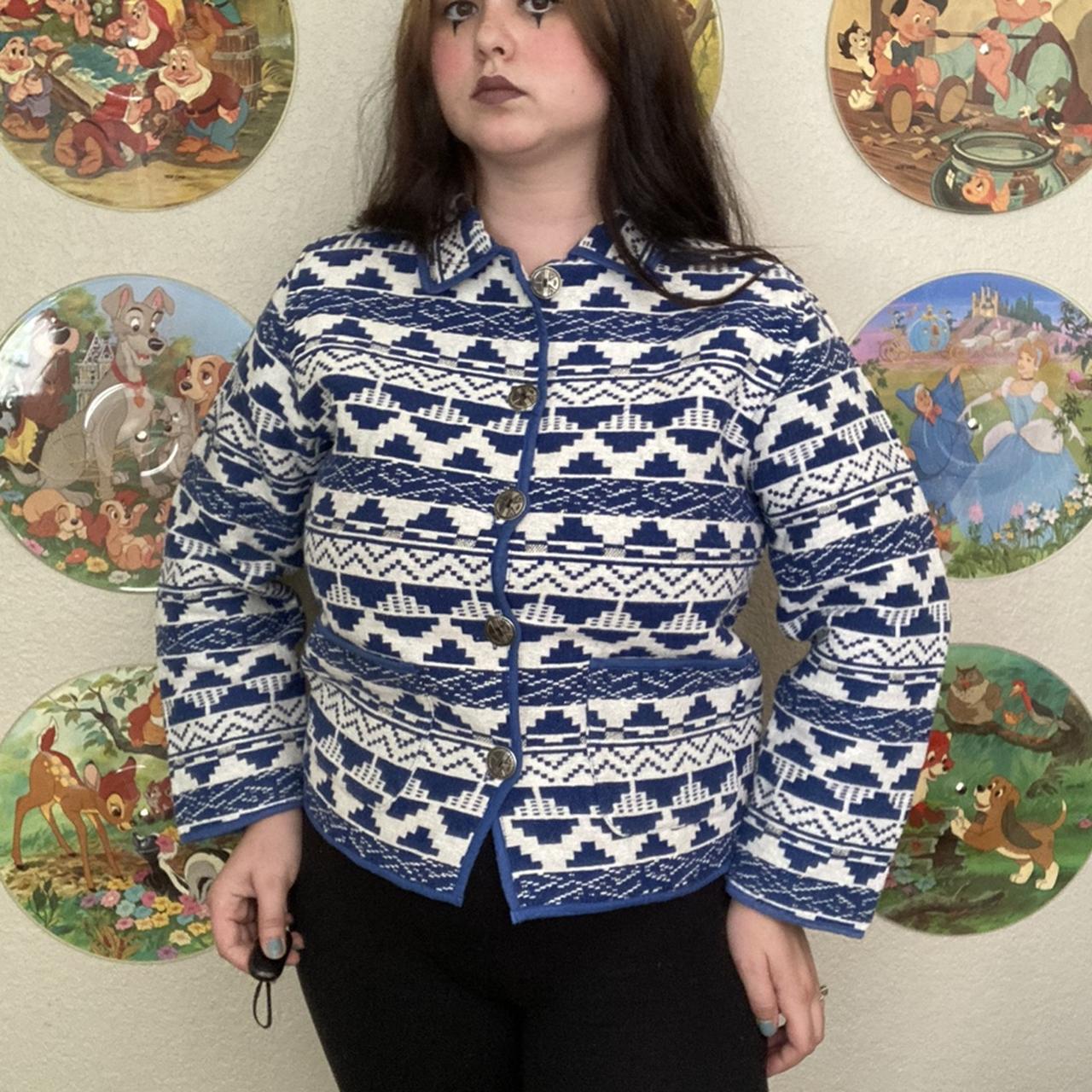 Jane Ashely southwestern tribal pattern coat. Has... Depop