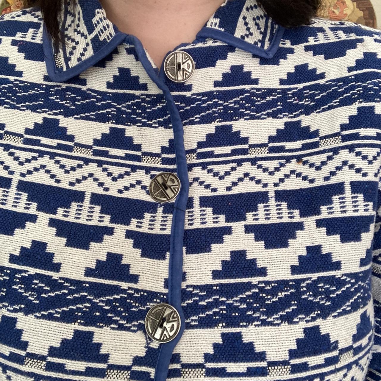 Jane Ashely southwestern tribal pattern coat. Has... Depop