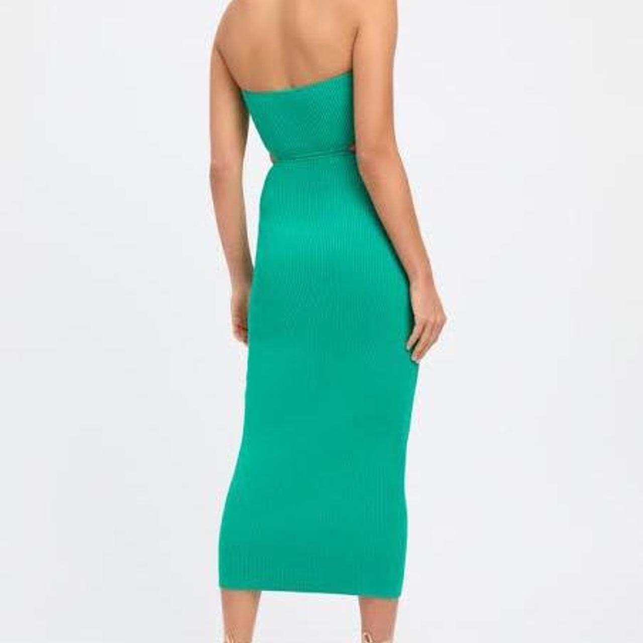 Kookai Lola cut out midi dress in emerald green 💚 Depop