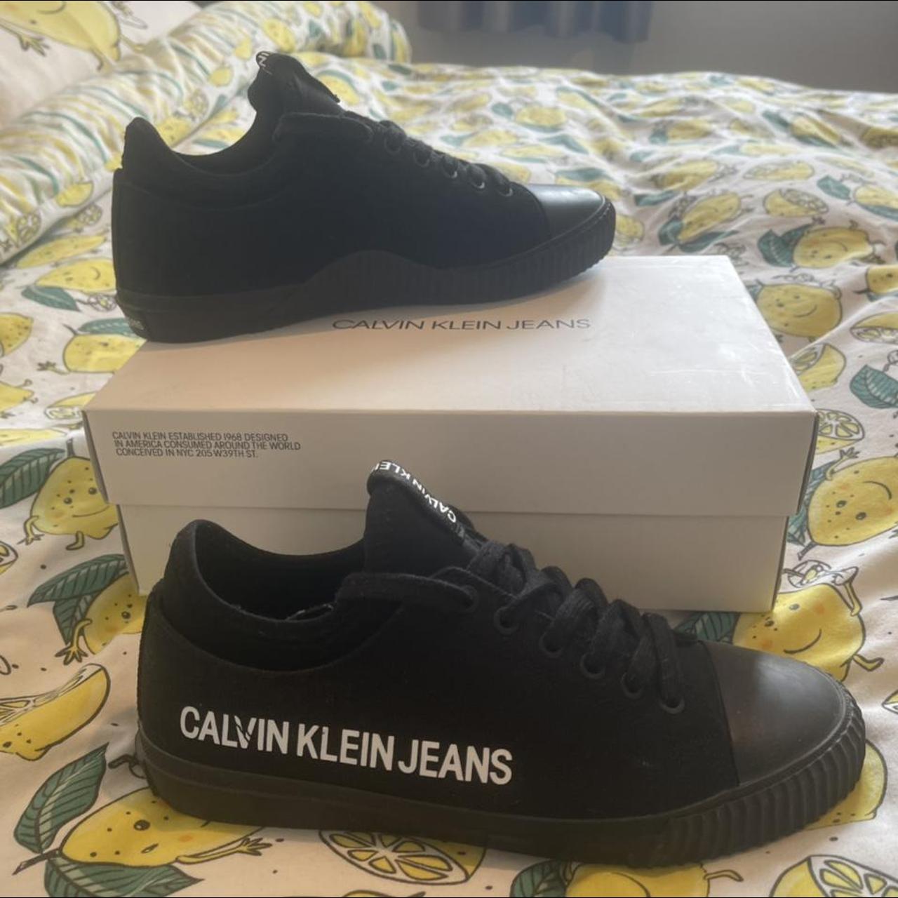 calvin klein jeans iantha trainers in cotton