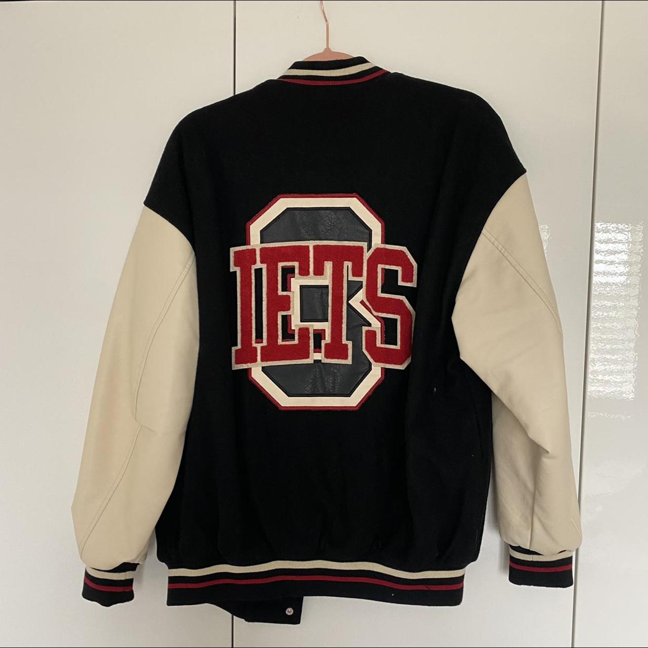 iets frans varsity jacket, only worn once. Great... - Depop