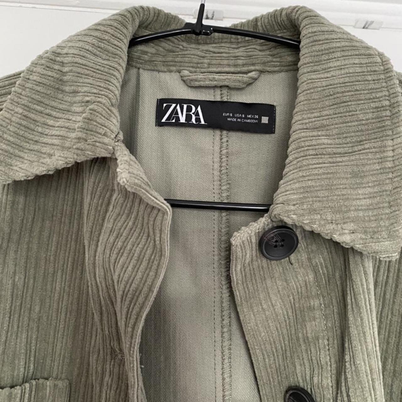 zara cropped corduroy jacket