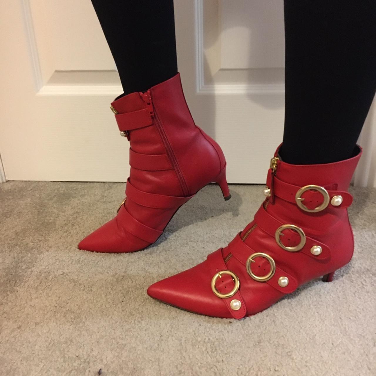 Carvela 2024 red boots