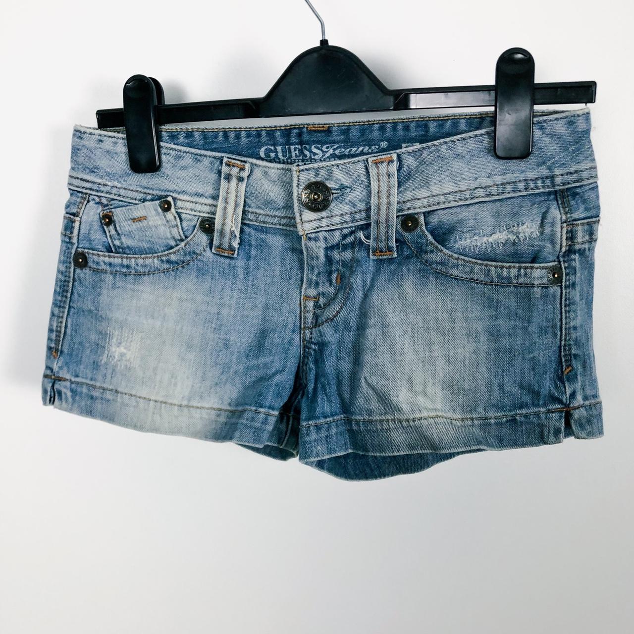 women's guess denim shorts