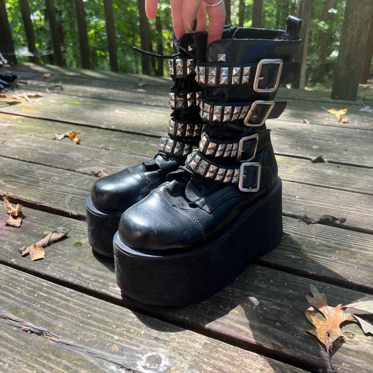 Demonia impact 224 platform boots. rare and not made... Depop