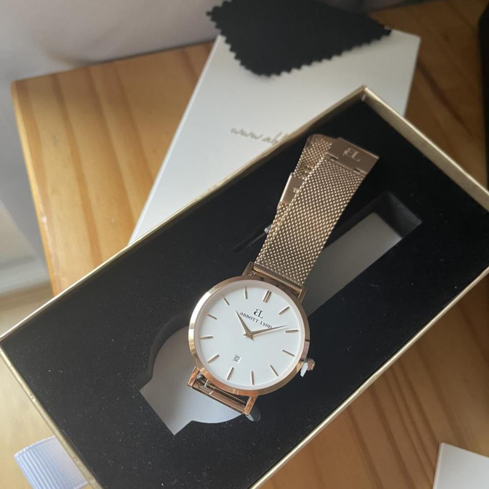 Abbott lyon rose online gold watch