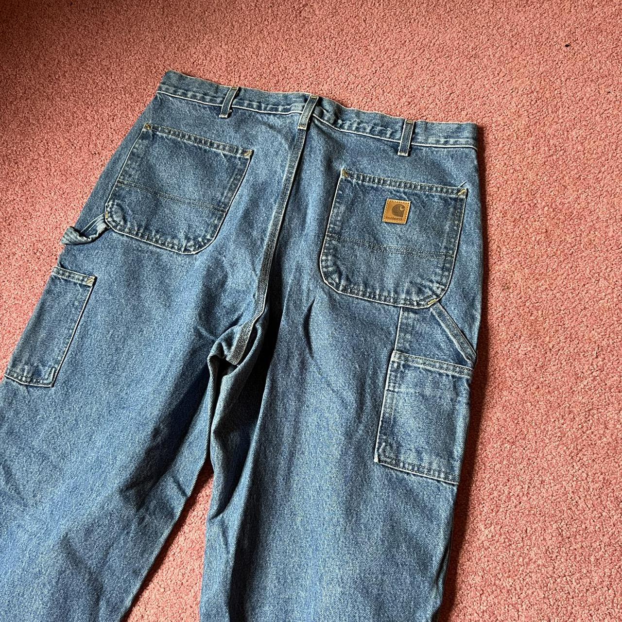 Carhartt Loose Fit Carpenter Jeans 38x36 Great... - Depop