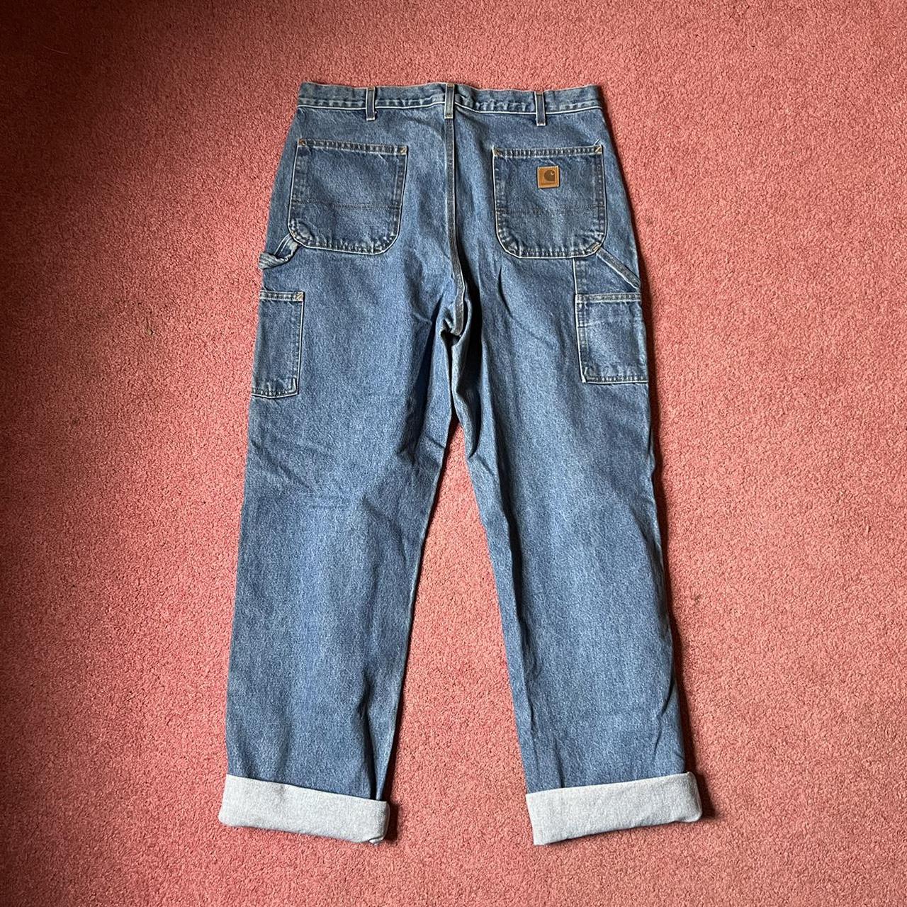 Carhartt Loose Fit Carpenter Jeans 38x36 Great... - Depop