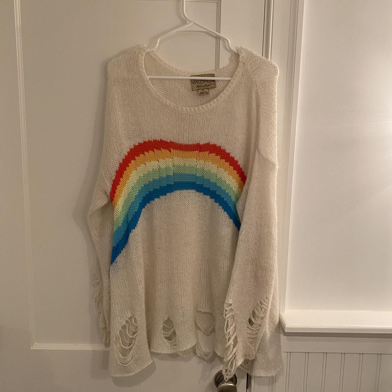 Wildfox shop rainbow sweater