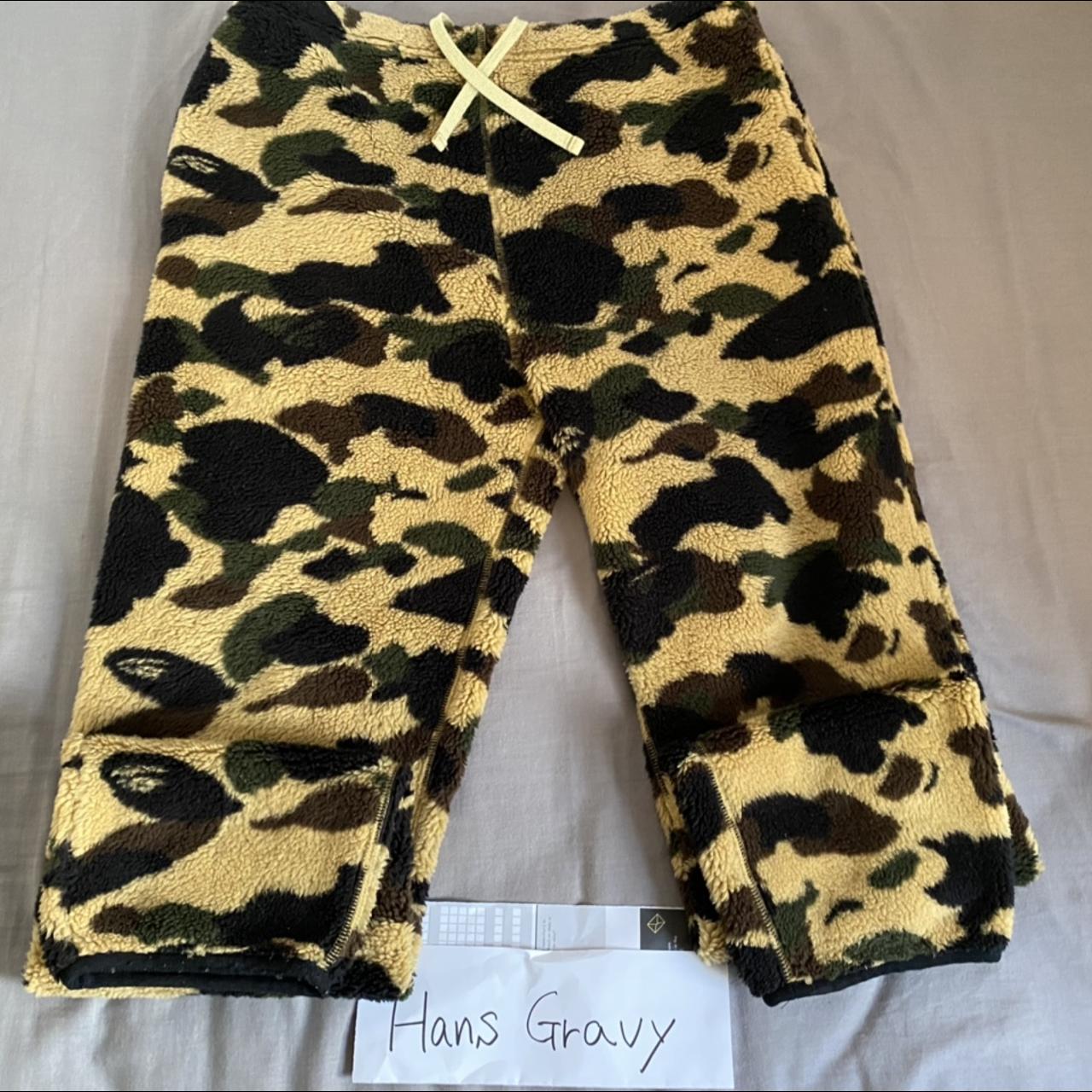 Bape OG Yellow Boa Pants, Size Large (TTS), Waist:...